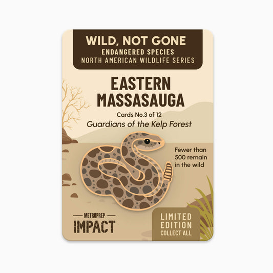 Eastern Massasauga Enamel Pin