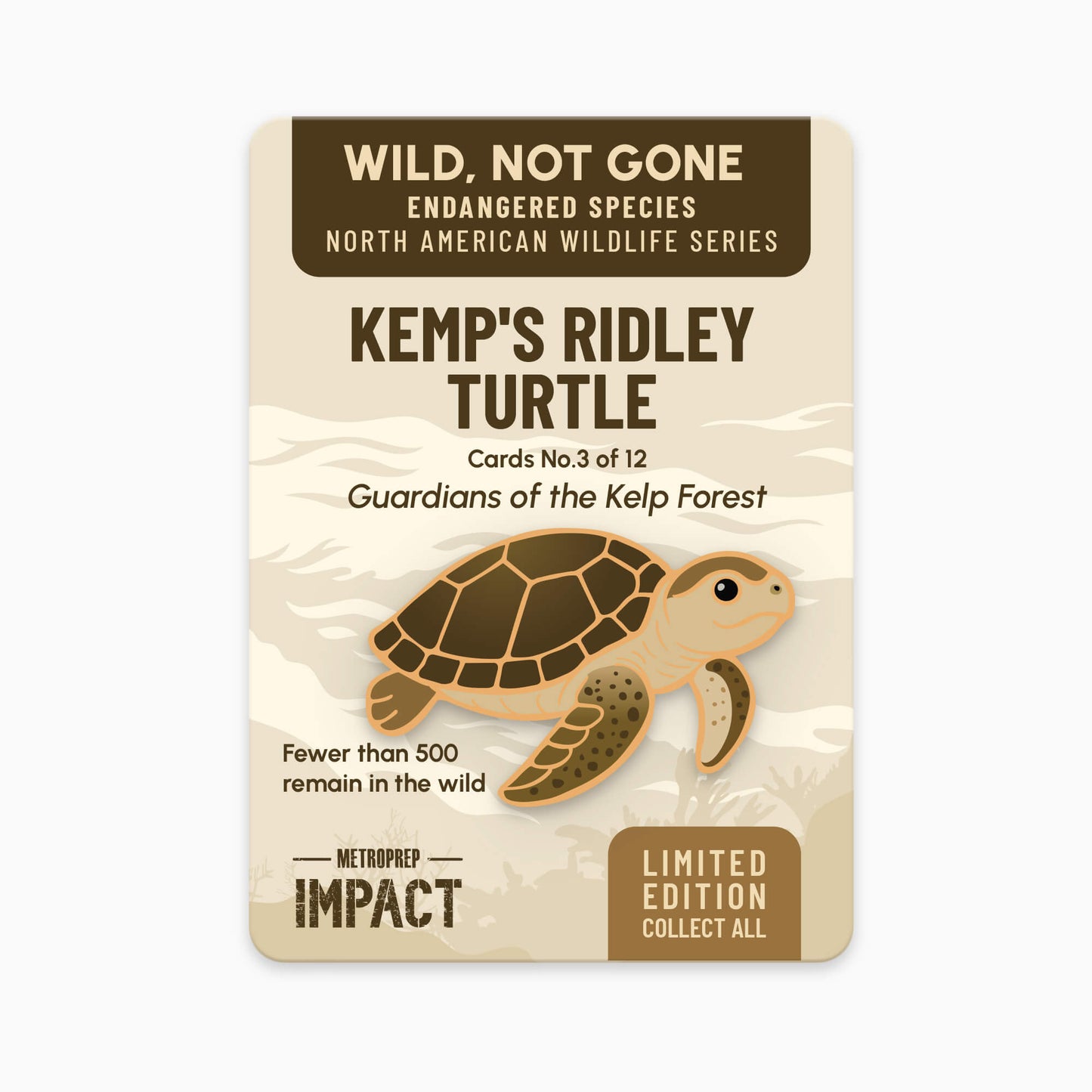 Kemp's Ridley Sea Turtle Enamel Pin