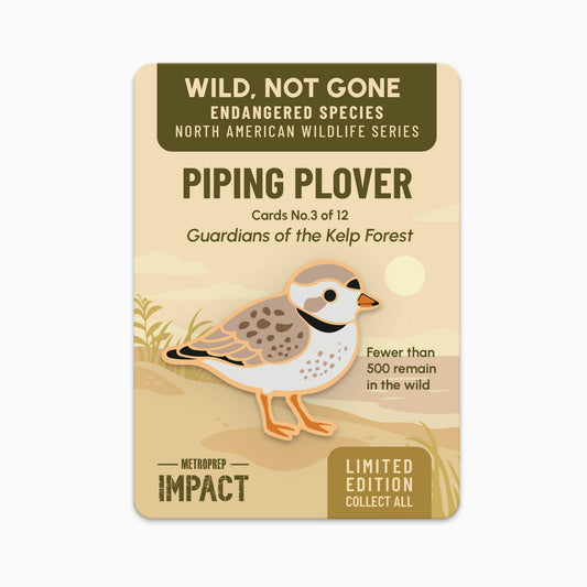 Piping Plover Enamel Pin