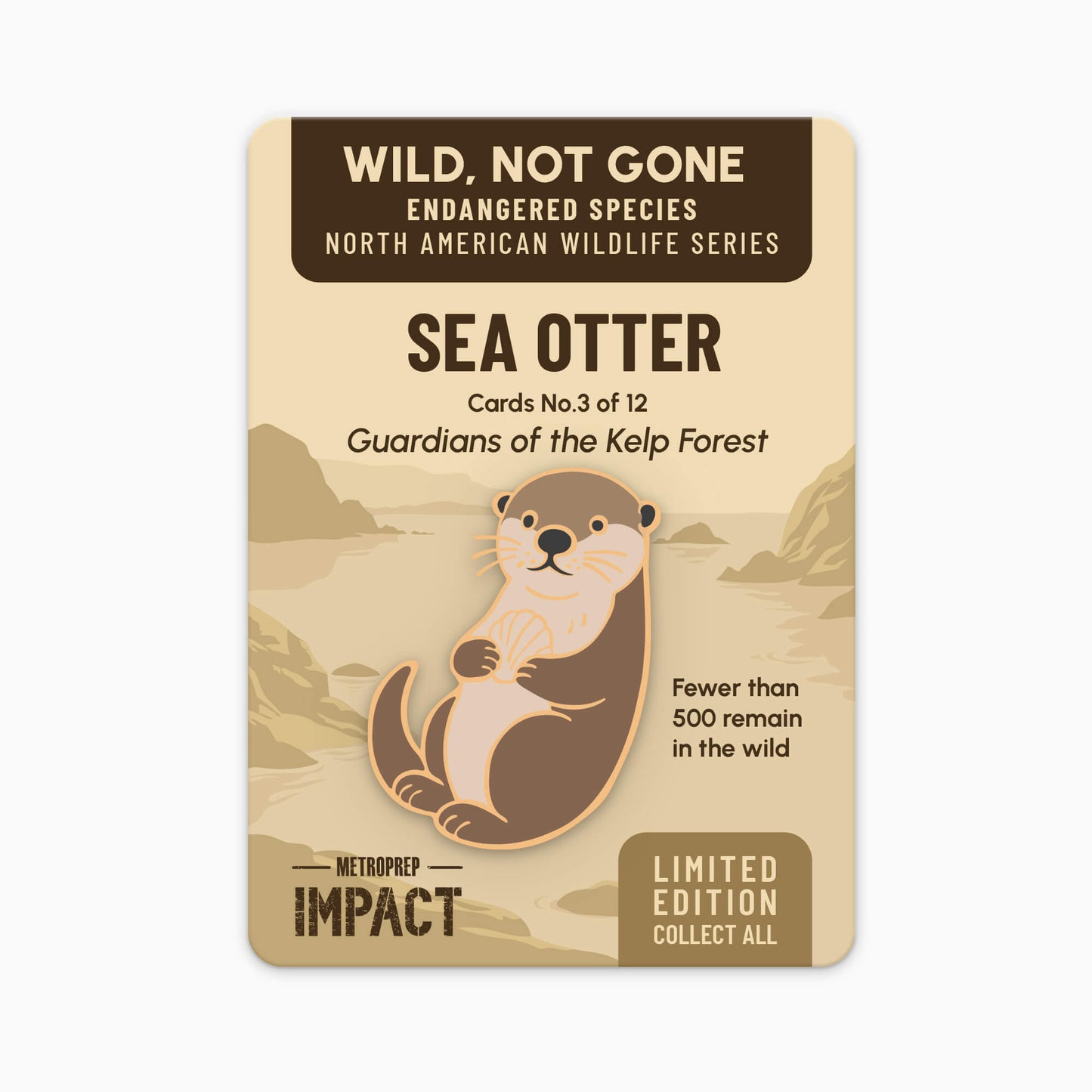 Sea Otter Enamel Pin