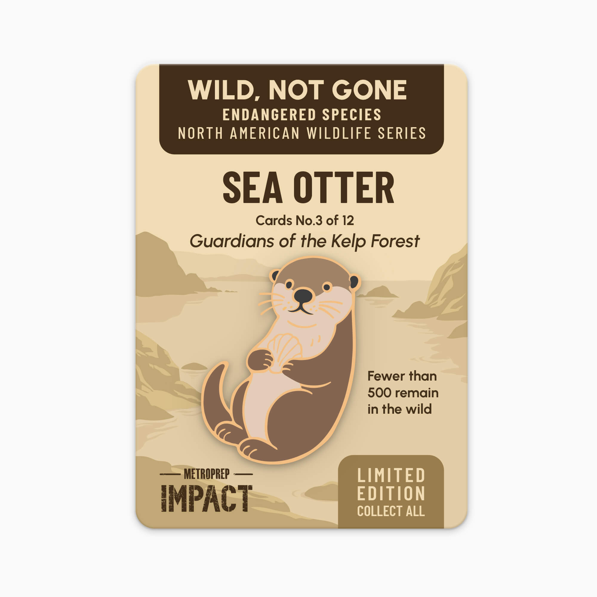 Sea Otter Enamel Pin